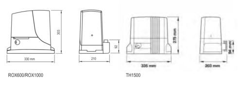 Rox 600 rox 1000 teknik çizim ölçüler