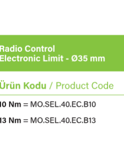 SEL 40 ECB Radyo alıcılı motor seçenekleri