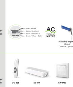 SEL 60 M NHK Panjur motoru aksesuarları