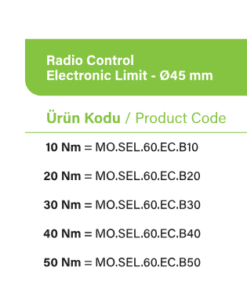 SEL60 ECB Radyo alıcılı motor çeşitleri