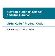 DT52 S 75,20 Yana kayar perde motor motor çeşitleri