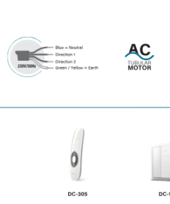 DT52 S 75,20 Yana kayar perde motoru akseusoar