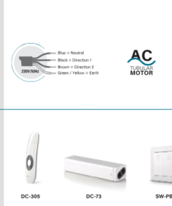 SEL 40 S TYP Stor perde motoru aksesuarları