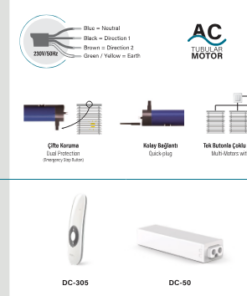 SEL DVH 55B Güneş kırıcı motoru aksesuarı