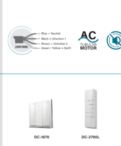 SEL40 RQS Stor perde motor aksesuarları