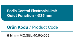 SEL40 RQS Stor perde motor motor çeşitleri