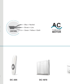SEL40 RS Stor perde motoru aksesuarları