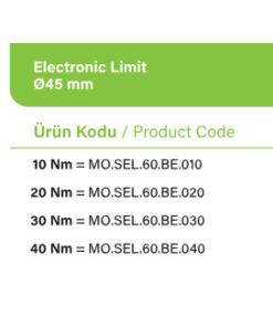 SEL60BE panjur motoru motor seçenekleri