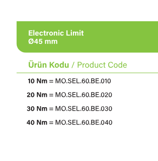 SEL60BE panjur motoru motor seçenekleri