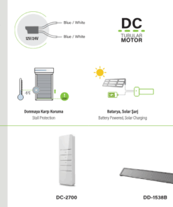 SEL60DC Panjur motoru aksesuarları