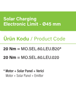 SEL60LEU-S Panjur motoru motor çeşitleri