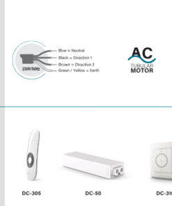 SEL60STYP Zip perde motoru aksesuarları