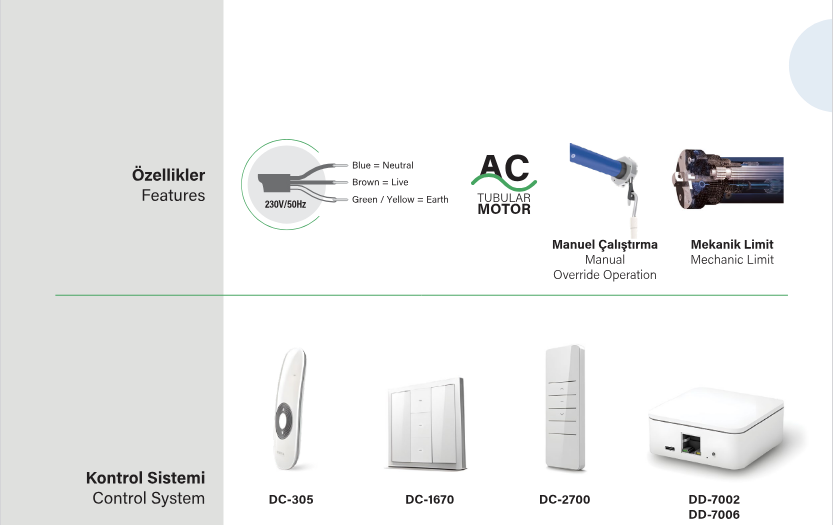 SEL70 RM NHK Kepenk motor aksesuarları