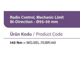 SEL70BR Pergola motoru motor çeşitleri