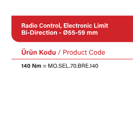 SEL70BRE Giyotin cam motoru motor seçenekleri