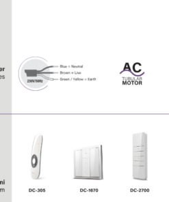 SEL70RE Pergola motoru aksesuarları