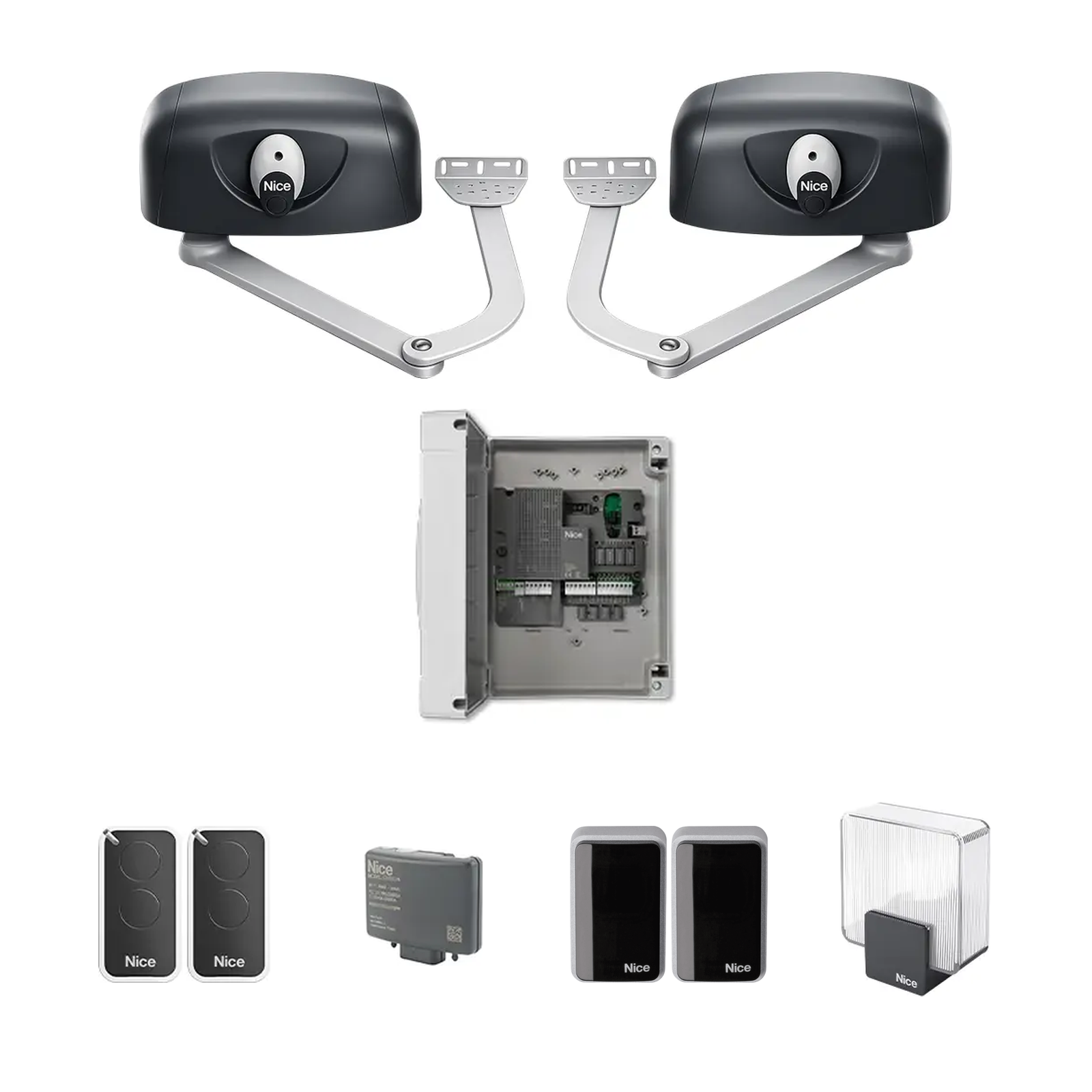 Nice Dairesel Kapı Motoru, Hyppo 7005 Çift Motorlu Kit