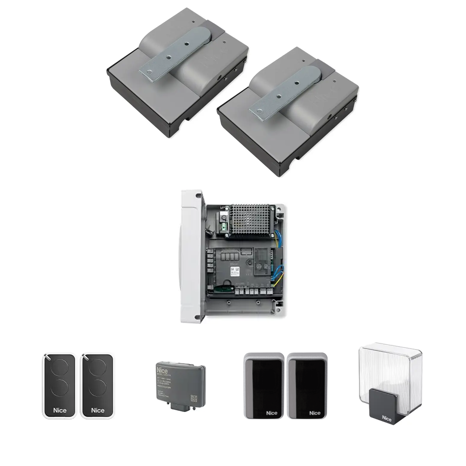 Nice Dairesel Kapı Motoru, SFAB 2124 Çift Motorlu Kit