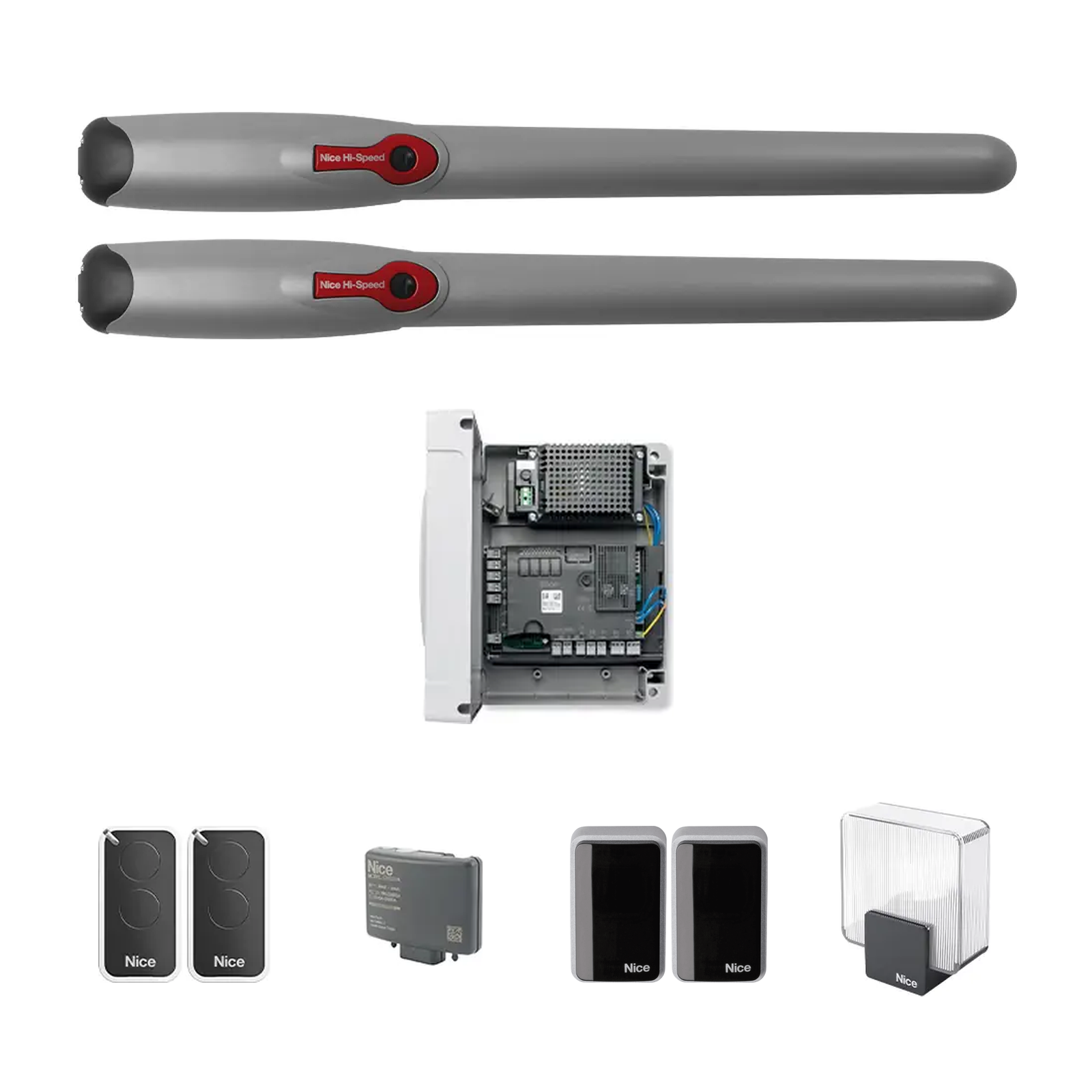 Nice Dairesel Kapı Motoru Wingo 3524 HS Çift Motorlu Kit, Hızlı Motor
